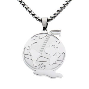 Juice Wrld 999 Earth Hip Hop Rap Pendant Chain Necklace