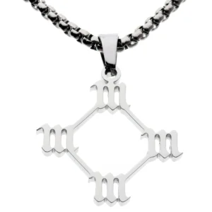 KANYE WEST SO HELP ME GOD Hip Hop Rapper Pendant Chain Necklace