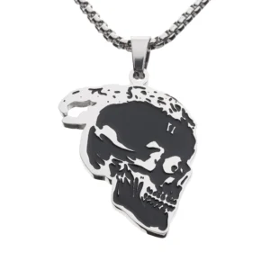 XXXTENTACION skull Hip Hop Rapper Pendant Chain Necklace