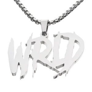Juice WRLD WD Hip Hop Rapper Pendant Chain Necklace