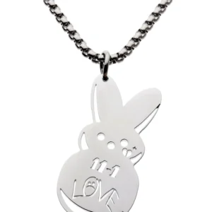 lil peep rabbit Hip Hop Rapper Pendant Chain Necklace